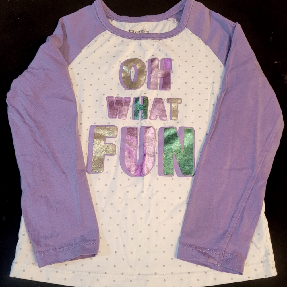 Toddler Girls OH WHAT FUN  Words Tee